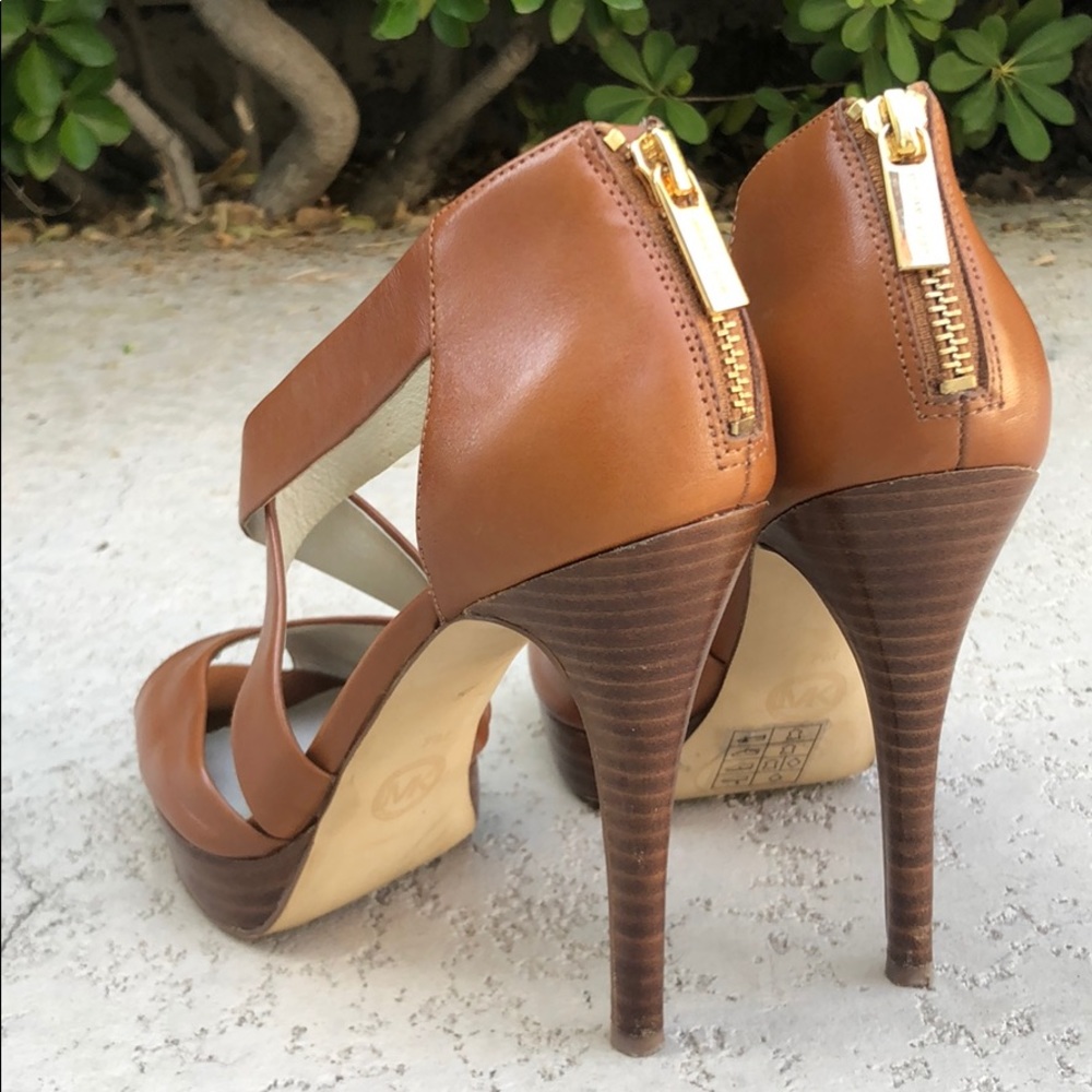 Michael Kors Cognac High Heel Sandals